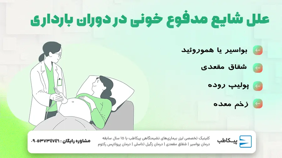 برخی از علل شایع مدفوع خونی در دوران بارداری